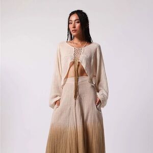 STUDIO TIA - DELILAH MACRAME TOP - UNDYED /CURRY
